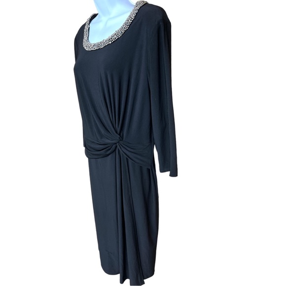 Sz 16 Black Anne Klein Dress NWT - Picture 4 of 8